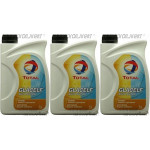 Total Glacelf Auto Supra Kühlerfrostschutz Konzentrat 3x 1l = 3 Liter