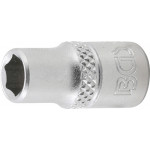 BGS Steckschlüssel-Einsatz Sechskant | Antrieb Innenvierkant 6,3 mm (1/4