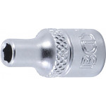 BGS Steckschlüssel-Einsatz Sechskant | Antrieb Innenvierkant 6,3 mm (1/4