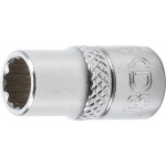 BGS Steckschlüssel-Einsatz Zwölfkant | Antrieb Innenvierkant 6,3 mm (1/4