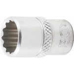 BGS Steckschlüssel-Einsatz Zwölfkant | Antrieb Innenvierkant 6,3 mm (1/4