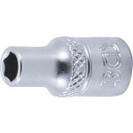 BGS Steckschlüssel-Einsatz Sechskant | Antrieb Innenvierkant 6,3 mm (1/4