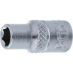 BGS Steckschlüssel-Einsatz Sechskant | Antrieb Innenvierkant 6,3 mm (1/4