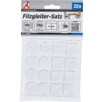 BGS Filzgleiter-Satz | weiß | 32-tlg.