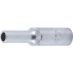 BGS Steckschlüssel-Einsatz Zwölfkant, tief | Antrieb Innenvierkant 6,3 mm (1/4