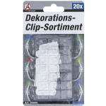 BGS Dekorations-Clip-Sortiment | transparent | 20-tlg.
