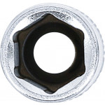 BGS Steckschlüssel-Einsatz Sechskant, tief | Antrieb Innenvierkant 6,3 mm (1/4