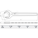 BGS Einmaulschlüssel | DIN 894 | SW 10 mm