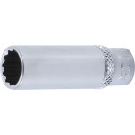 BGS Steckschlüssel-Einsatz Zwölfkant, tief | Antrieb Innenvierkant 6,3 mm (1/4