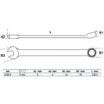 BGS Maul-Ringschlüssel | extra lang | SW 9 mm