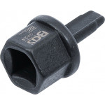 BGS Ölablassschrauben-Spezialprofil-Bit-Einsatz | Antrieb Innenvierkant 10 mm (3/8