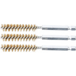 BGS Messingbürste | 10 mm | Antrieb Außensechskant 6,3 mm (1/4