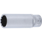 BGS Steckschlüssel-Einsatz Zwölfkant, tief | Antrieb Innenvierkant 6,3 mm (1/4