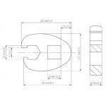 BGS Hahnenfußschlüssel | Antrieb Innenvierkant 10 mm (3/8
