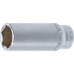 BGS Steckschlüssel-Einsatz Sechskant, tief | Antrieb Innenvierkant 6,3 mm (1/4