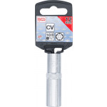 BGS Steckschlüssel-Einsatz Sechskant, tief | Antrieb Innenvierkant 10 mm (3/8
