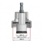 BGS Adapter Nr. 15 für Art. 8027, 8098 | für Ford, Mazda