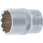 BGS Steckschlüssel-Einsatz Zwölfkant | Antrieb Innenvierkant 12,5 mm (1/2