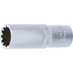 BGS Steckschlüssel-Einsatz Gear Lock, tief | Antrieb Innenvierkant 10 mm (3/8