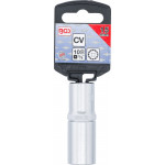 BGS Steckschlüssel-Einsatz Gear Lock, tief | Antrieb Innenvierkant 10 mm (3/8