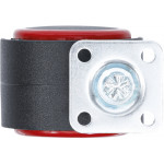 BGS Lenk-Doppelrolle | rot/schwarz | 50 mm