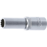 BGS Steckschlüssel-Einsatz Zwölfkant, tief | Antrieb Innenvierkant 12,5 mm (1/2