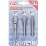 BGS Adapter-Satz für Bohrmaschinen | Außensechskant Antrieb 6,3 mm (1/4