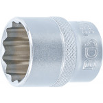 BGS Steckschlüssel-Einsatz Zwölfkant | Antrieb Innenvierkant 12,5 mm (1/2