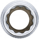 BGS Steckschlüssel-Einsatz Zwölfkant, tief | Antrieb Innenvierkant 12,5 mm (1/2