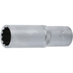 BGS Steckschlüssel-Einsatz Zwölfkant, tief | Antrieb Innenvierkant 12,5 mm (1/2