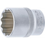 BGS Steckschlüssel-Einsatz Zwölfkant | Antrieb Innenvierkant 12,5 mm (1/2