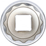 BGS Steckschlüssel-Einsatz Zwölfkant | Antrieb Innenvierkant 12,5 mm (1/2