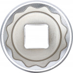 BGS Steckschlüssel-Einsatz Zwölfkant | Antrieb Innenvierkant 12,5 mm (1/2