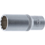 BGS Steckschlüssel-Einsatz Zwölfkant, tief | Antrieb Innenvierkant 12,5 mm (1/2