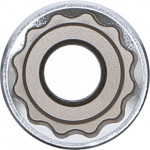 BGS Steckschlüssel-Einsatz Zwölfkant, tief | Antrieb Innenvierkant 12,5 mm (1/2