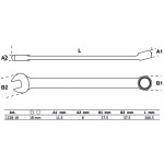 BGS Maul-Ringschlüssel | extra lang | SW 18 mm