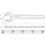 BGS Einmaulschlüssel | DIN 894 | SW 27 mm