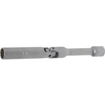 BGS Zündkerzen-Gelenkeinsatz Zwölfkant, extra lang | Antrieb Innenvierkant 10 mm (3/8