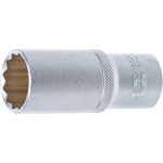BGS Steckschlüssel-Einsatz Zwölfkant, tief | Antrieb Innenvierkant 12,5 mm (1/2