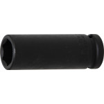 BGS Kraft-Steckschlüssel-Einsatz Sechskant, tief | Antrieb Innenvierkant 12,5 mm (1/2