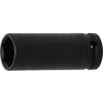BGS Kraft-Steckschlüssel-Einsatz Sechskant, tief | Antrieb Innenvierkant 12,5 mm (1/2