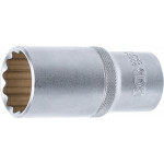 BGS Steckschlüssel-Einsatz Zwölfkant, tief | Antrieb Innenvierkant 12,5 mm (1/2
