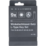 BGS Winkelschlüssel-Satz | T-Profil (für Torx) T10 - T50 | 9-tlg.
