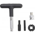 BGS Universal-Öldienst-Schlüssel-Satz | für Kunststoff-Ölablassschrauben | Antrieb Außensechskant 6,3 mm (1/4