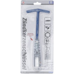 BGS Zündkerzenschlüssel mit T-Griff, Gelenkfeder | Sechskant SW 16 mm / SW 21 mm