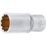 BGS Steckschlüssel-Einsatz Zwölfkant, tief | Antrieb Innenvierkant 12,5 mm (1/2