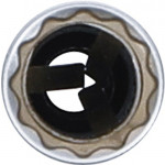 BGS Zündkerzen-Einsatz Zwölfkant, extra lang | Antrieb Innenvierkant 10 mm (3/8
