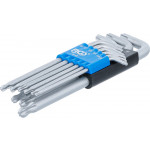 BGS Winkelschlüssel-Satz | T-Profil (für Torx) mit Kugelkopf | T10 - T50 | 9-tlg.