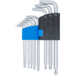 BGS Winkelschlüssel-Satz | T-Profil (für Torx) mit Kugelkopf | T10 - T50 | 9-tlg.