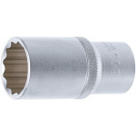 BGS Steckschlüssel-Einsatz Zwölfkant, tief | Antrieb Innenvierkant 12,5 mm (1/2